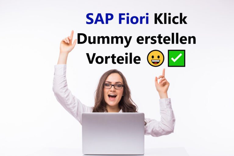 SAP Fiori Klick Dummy erstellen Vorteile WDFS